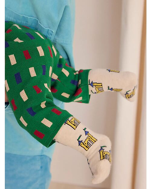 Bobo Choses Calzini Lunghi - Castello - Bianco - Cotone Calzini