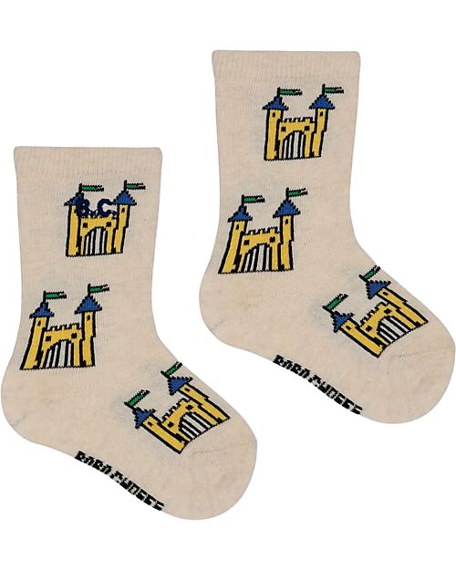 Bobo Choses Calzini Lunghi - Castello - Bianco - Cotone Calzini