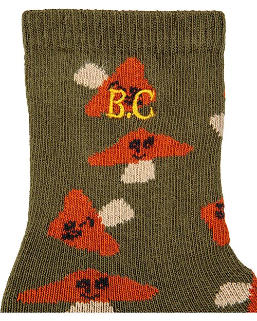 Bobo Choses Calzini Lunghi - Mr.Fungo - Verde - Cotone Calzini
