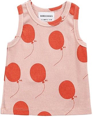 Bobo Choses Canotta - Balloons All Over - Cotone Bio T-shirt