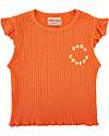 Bobo Choses Canotta con Volant e Cerchio - Arancione - Cotone Bio Canotte