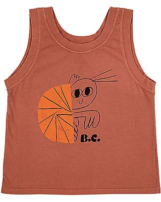 Bobo Choses Canotta Granchio - Marrone - 100% Cotone Organico Canotte