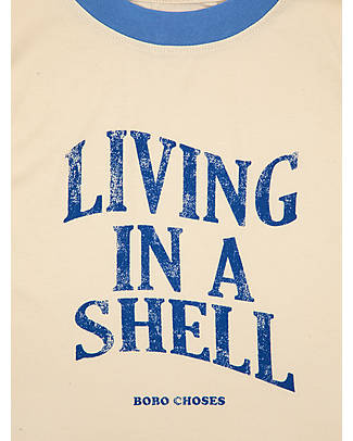 Bobo Choses Canotta Living in a Shell - Bianco - 100% Cotone Organico Canotte