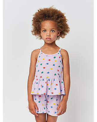 Bobo Choses Canotta Stelle Multicolore - Lavanda - 100% Cotone Organico Canotte