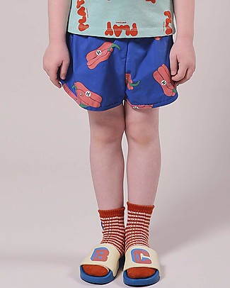Bobo Choses Costume a Pantaloncino Vote for Pepper - Blu Nautico - Materiale Reciclato! Costumi a Pantaloncino