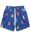 Bobo Choses Costume Bermuda con Coulisse - B C All Over - Blu Boxer Mare
