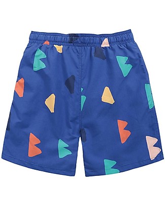 Bobo Choses Costume Bermuda con Coulisse - B C All Over - Blu Boxer Mare