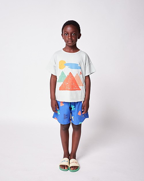 Bobo Choses Costume Bermuda con Coulisse - B C All Over - Blu Boxer Mare