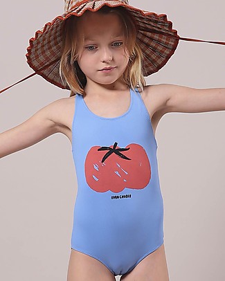 Bobo Choses Costume Intero Pomodoro - Lichene Blu - Materiale Reciclato! Costumi Interi