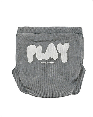 Bobo Choses Culotte Play - Grigio - Cotone bio Elasticizzato Pantaloni Corti