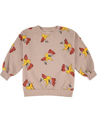 Bobo Choses Felpa a Maniche Lunghe - Mr. O'Clock - Marrone Chiaro - 100% Cotone Organico Felpe