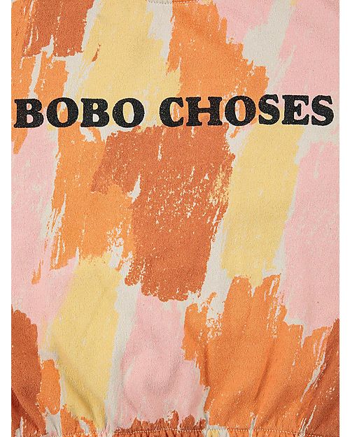 Bobo Choses Felpa a Maniche Lunghe - Shadows - Rosa Salmone - 100% Cotone Organico Felpe
