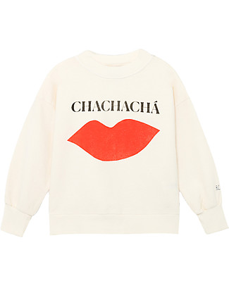 Bobo Choses Felpa Bacio Chachacha - Tortora - 100% Cotone Bio Felpe