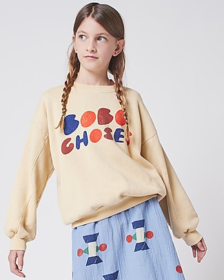 Bobo Choses Felpa Bobo Choses - Giallo soia - 100% Cotone organico Felpe