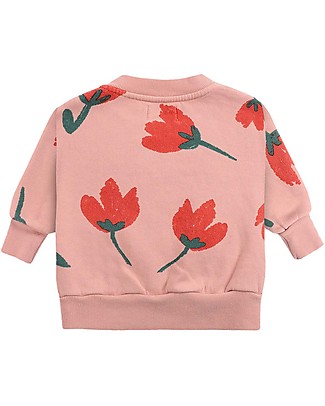 Bobo Choses Felpa Fiori - Rosa antico - 100% Cotone organico Felpe