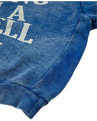 Bobo Choses Felpa Living in a Shell - Blu - con Cappuccio - Cotone Organico Felpe
