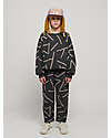 Bobo Choses Felpa Maniche Lunghe - Stampa Righe - Grigio Scuro - 100% Pile di Cotone Bio Felpe