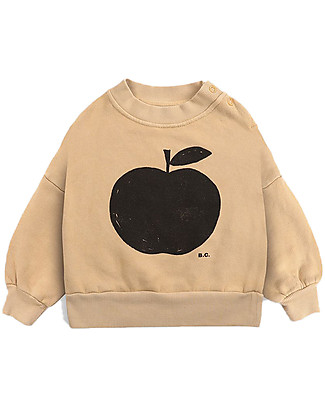 Bobo Choses Felpa Mela - Miele - 100% Cotone Bio Felpe