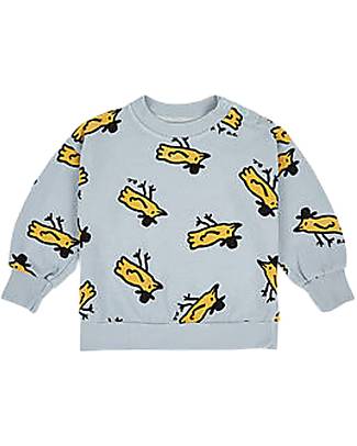 Bobo Choses Felpa Mr. Birdie - Azzurro - 100% Cotone Organico Felpe