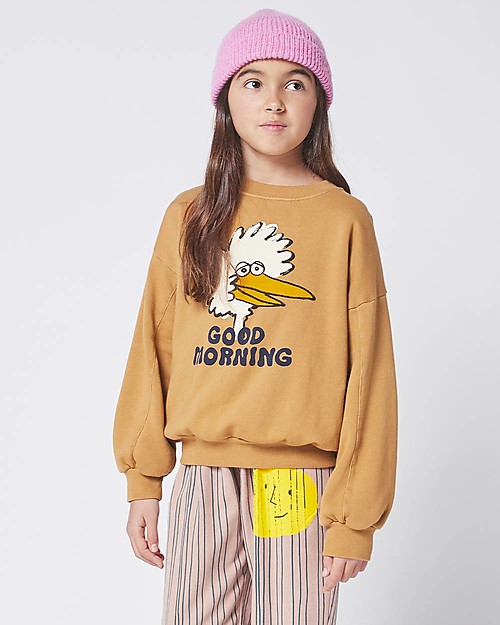 Bobo Choses Felpa Pennuto - Bronzo - 100% Cotone organico Felpe