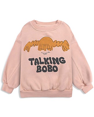 Bobo Choses Felpa Pippi - Rosa antico - 100% Cotone organico Felpe