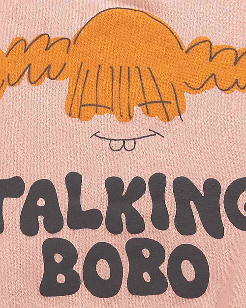 Bobo Choses Felpa Pippi - Rosa antico - 100% Cotone organico Felpe