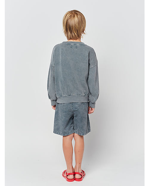 Bobo Choses Felpa Polpo Giallo - Grigio - Senza Cappuccio - 100% Cotone Organico Felpe