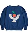 Bobo Choses Felpa Tomato Plate - Blu Navy - Cotone Bio Felpe