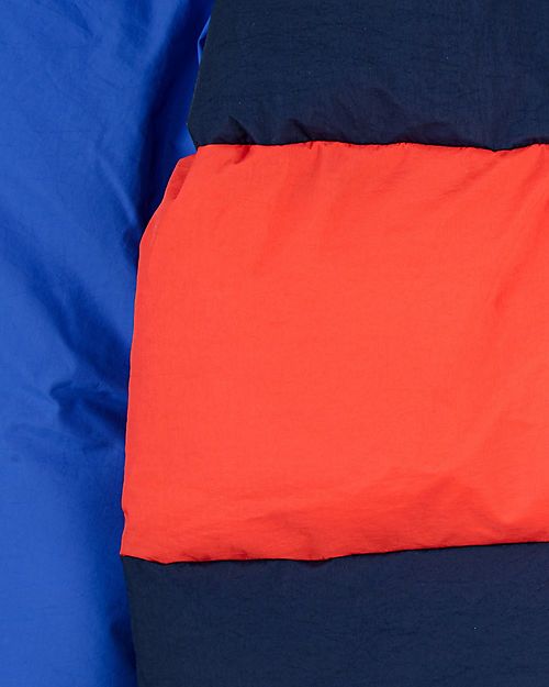 Bobo Choses Giacca a Vento Imbottita Color Block - Arancione - Materiale Riciclato! Piumini