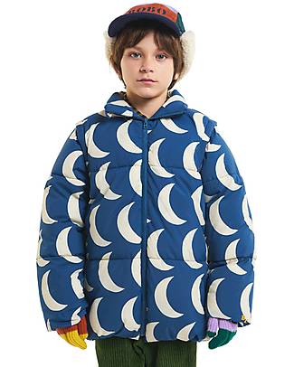 Bobo Choses Giacca a Vento Imbottita Moon Big - Blu - Materiale Riciclato! Piumini