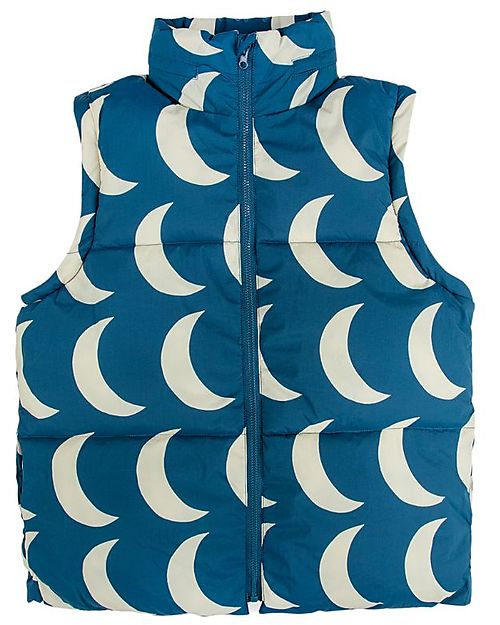 Bobo Choses Giacca a Vento Imbottita Moon Big - Blu - Materiale Riciclato! Piumini