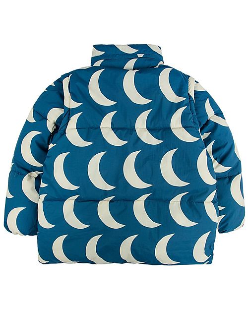 Bobo Choses Giacca a Vento Imbottita Moon Big - Blu - Materiale Riciclato! Piumini