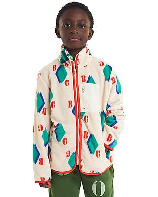Bobo Choses Giacca in Pile Polare - Diamond all Over - Materiale Riciclato! Giacche