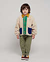 Bobo Choses Giacca Teddy con Bottoni - Color Block - Panna - 100% Materiale Riciclato Giacche