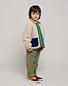 Bobo Choses Giacca Teddy con Bottoni - Color Block - Panna - 100% Materiale Riciclato Giacche