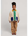 Bobo Choses Giacca Teddy con Bottoni - Color Block - Panna - 100% Materiale Riciclato Giacche