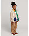 Bobo Choses Giacca Teddy con Bottoni - Color Block - Panna - 100% Materiale Riciclato Giacche