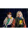 Bobo Choses Giacca Teddy con Bottoni - Color Block - Panna - 100% Materiale Riciclato Giacche