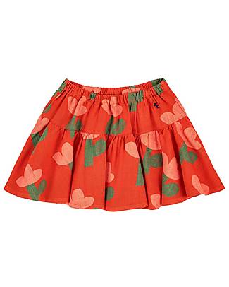 Bobo Choses Gonna Fiori - Rosso - Vita Elasticizzata Gonne_