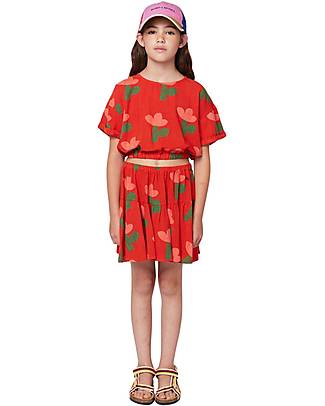 Bobo Choses Gonna Fiori - Rosso - Vita Elasticizzata Gonne_