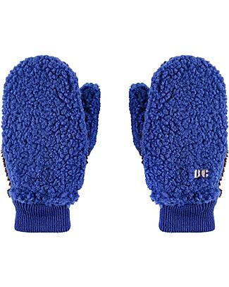 Bobo Choses Guanti Teddy - Blu e Marroni - con Polsini a Coste - Cotone Guanti