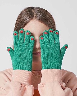 Bobo Choses Guanti Verde Bottiglia Guanti e Muffole
