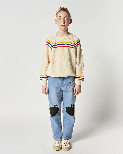 Bobo Choses Jeans Denim Poma - Blu Chiaro - 100% Cotone Jeans