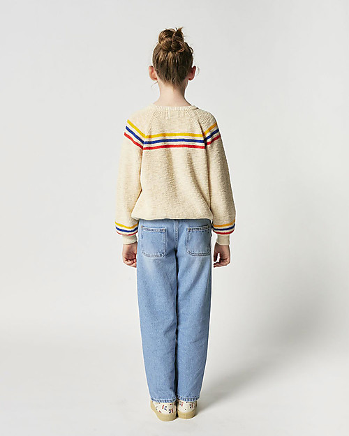 Bobo Choses Jeans Denim Poma - Blu Chiaro - 100% Cotone Jeans