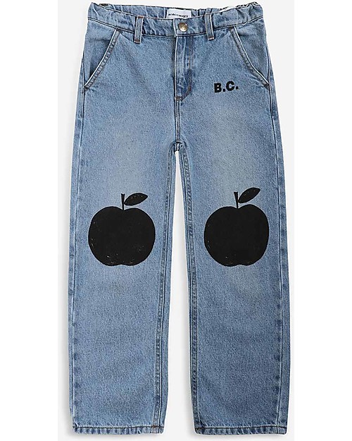 Bobo Choses Jeans Denim Poma - Blu Chiaro - 100% Cotone Jeans