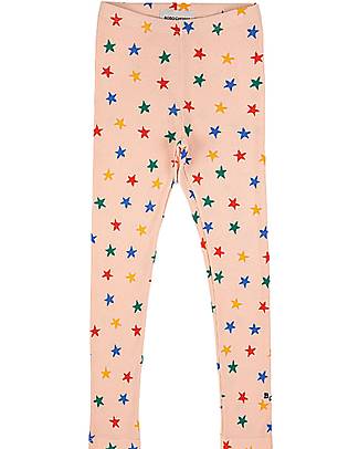 Bobo Choses Legging Stelle Multicolore - Marrone Chiaro - Cotone Organico Leggings