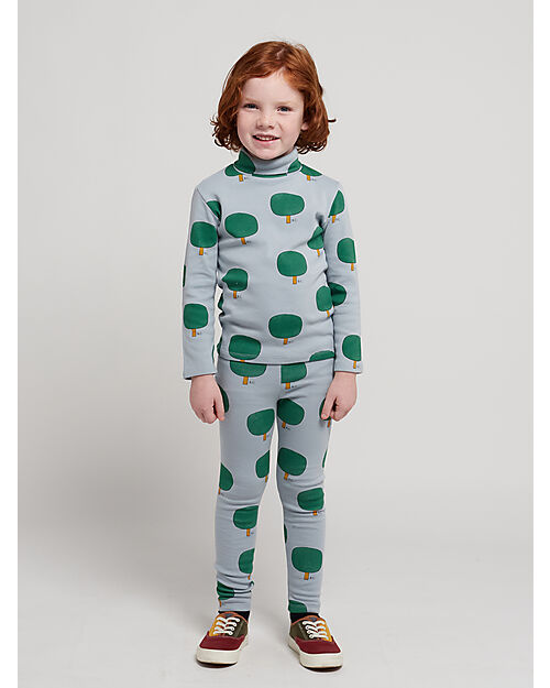 Bobo Choses Leggings - Alberi - Azzurro - Cotone Bio Leggings