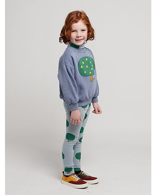 Bobo Choses Leggings - Alberi - Azzurro - Cotone Bio Leggings