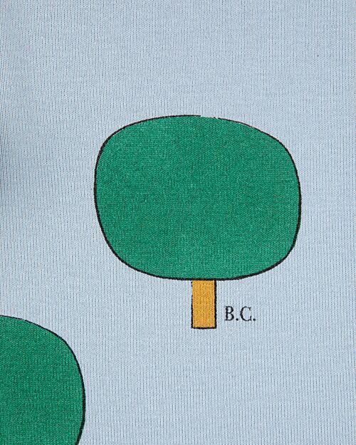 Bobo Choses Leggings - Alberi - Azzurro - Cotone Bio Leggings