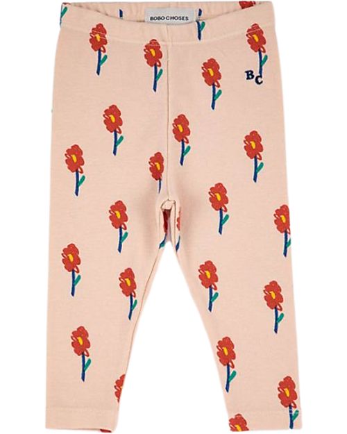 Bobo Choses Leggings - Fiori - Pesca Leggings